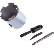 Коронка алмазная по бетону Laser Five Teeth 72 мм Hilberg HP272