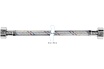 Гибкая подводка для воды ЦС нейлон, 1/2”Г х 1/2"Г L-100 см, штука ГП002010