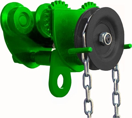 Тележка для ручных талей с цепным приводом HITCH TR100, 1 т, 6 м SZ068948
