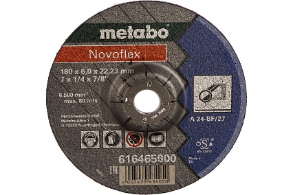 Диск шлифовальный по металлу 180х22,2 мм Metabo 616465000
