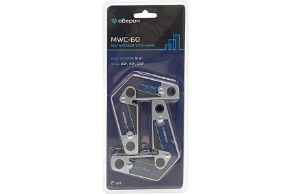 Магнитный угольник Оберон MWС-60, комплект 2 шт JW-QC60