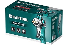 Пневматический краскопульт c верхним бачком Kraftool AirFlat LVLP 06524-1.7