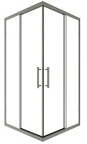Душевой уголок Timo TKSS-100/13C-8 100x100 прозрачный, никель