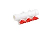 Коллектор с шаровым краном RTP красный PPR 32x20/3 белый 28205