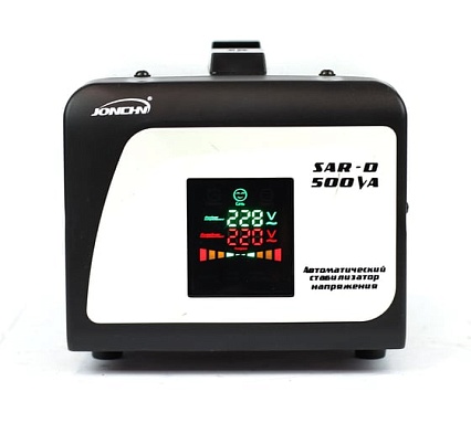 Интеллектуальный однофазный стабилизатор напряжения JONCHN SAR-D 500VA