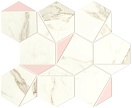 Мозаика Atlas Concorde Marvel Shine Calacatta Prestigio Rose Hex Silk 25,1x29 см, A4WS