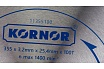 Диск пильный по алюминию (355х25.4 мм; 100 зубьев; TCT) KORNOR 11355100