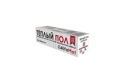 Мат нагревательный ALFAOPT AlfaMat-150 (1,0 м²) AM150-01-0