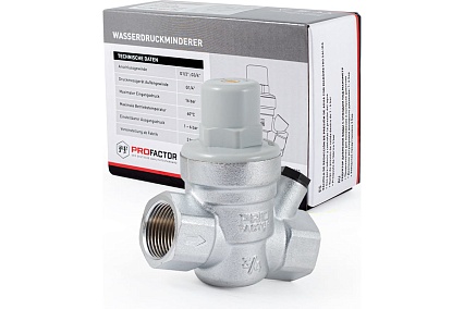 Редуктор давления PROFACTOR мембранный, с отводом под манометр 3/4" PF PRV 254