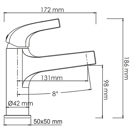 Смеситель для раковины WasserKRAFT Sauer 7103 золото