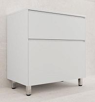 Тумба с раковиной Style Line Лима 80 см напольная, белый матовый