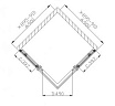 Поддон для душа Grossman Pragma PR-90Q 90x90 квадратный