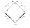 Поддон для душа Grossman Pragma PR-90Q 90x90 квадратный