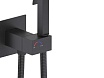 Смеситель Aquatek Лира AQ1025MB с гигиеническим душем, черный матовый