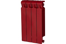 Биметаллический радиатор Rifar Monolit 500-4 Ду 3/4, RAL 3011 БОРДО RM50043/43011