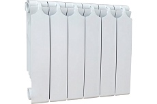 Радиатор биметаллический Теплоприбор с межосевым расстоянием 350мм, 6 секций BR1-350/06