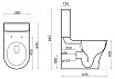 Бачок для унитаза BelBagno Deluca BB343T