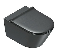Подвесной унитаз Catalano Zero 0111550022 безободковый, черный матовый