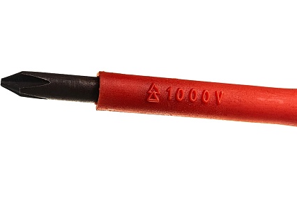 Отвертка Harden PH1х80 мм с диэлектрической рукоятью, до 1000 В, S2 801005