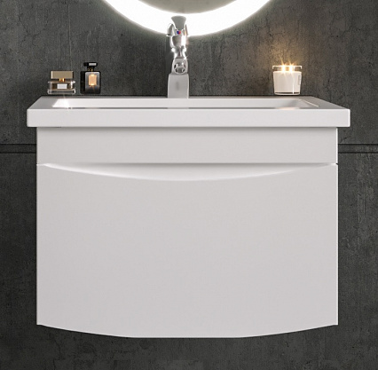 Мебель для ванной Бриклаер Вега 60 см белый глянец