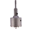 Коронка по кирпичу, камню, бетону 80 мм, М22, SDS-plus для перфоратора DERZHI 8306-011