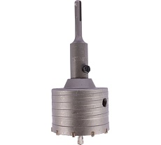 Коронка по кирпичу, камню, бетону 80 мм, М22, SDS-plus для перфоратора DERZHI 8306-011