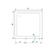 Душевой уголок RGW Stilvol SV-44B 90x80, черный, прозрачное