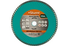 Диск алмазный Turbo wave по железобетону (230х22.2/20 мм) Sturm 9020-04-230x22-TW