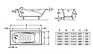 Чугунная ванна Roca Malibu 160x75 см с отверстиями для ручек, арт.2310G000R