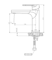 Смеситель для раковины Agger Gorgeous A0202144 черный