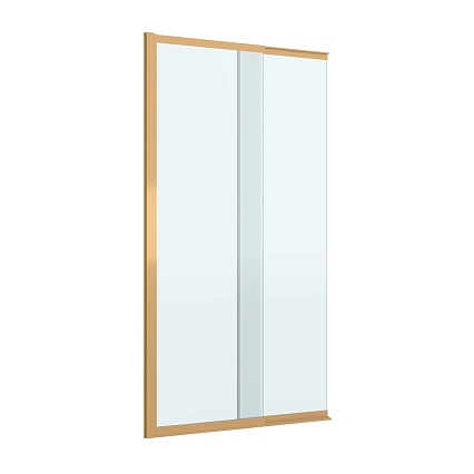 Шторка для ванны Cezares SLIDER-FIX-VF-11-90/150-C-BORO 90x150 прозрачная, брашированное золото