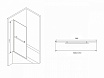 Шторка для ванны Abber Immer Offen AG70100B 100x140 черный