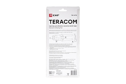 Кримпер для обжима и зачистки витой пары EKF TERACOM TRC-NT12