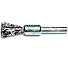 Щетка концевая гофрированная Lessmann 12х60х0.30 мм, нерж., хвост-к 6 мм 451361