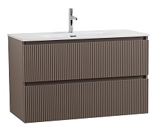 Тумба с раковиной BelBagno Uno 100 см Бежевый матовый