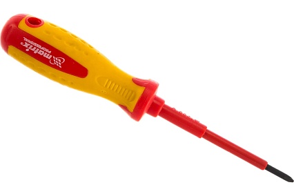 Диэлектрическая отвертка Ph0x75 мм Matrix PROFESSIONAL Insulated 12924