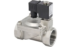 Электромагнитный клапан DN.ru VS2W-401E-PU-NC Ду40 Ру10 сталь, пилотный EPDM 24В DC D130-01537
