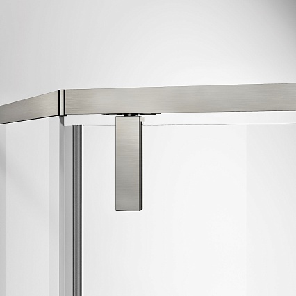 Душевой уголок Vincea Слим-Н (Slim-N) VSP-4SN900CLBN 90x90 брашированный никель, прозрачный