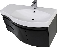 Мебель для ванной Aquanet Опера 115 см R, 2 дверцы, черный
