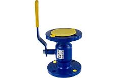 Шаровой стандартнопроходной кран Ci аналог 11с67п Ду50 Ру40 стальной, с рукояткой D160-01488