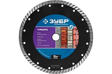 Алмазный отрезной диск Зубр ТУРБОРЕЗ 180 мм, по бетону, кирпичу, камню 36613-180_z01