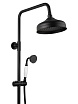 Душевая стойка Wonzon&Woghand Retro WW-B3041-MB термостат, черный матовый