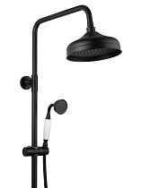 Душевая стойка Wonzon&Woghand Retro WW-B3041-MB термостат, черный матовый