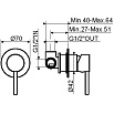 Смеситель для душа Plumberia IXO золото KITXO1135OR