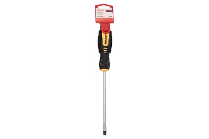 Шлицевая отвертка Rexant SL 6х150 мм, двухкомпонентная рукоятка 12-6431