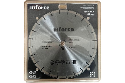Круг алмазный сегментированный универсальный 350x25.4/20 мм Inforce 11-20-350