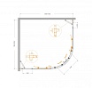 Душевой уголок Cezares MOLVENO-RH-22-130/120-C-BORO-IV 130x120 прозрачный, брашированное золото