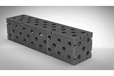 Соединительный блок для верстака, сварочного стола 400x100x100x8 мм Keepler-Stan УФ-00015414