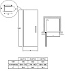 Душевая дверь Jacob Delafon Contra 80x200 E22T80-GA для установки в нишу
