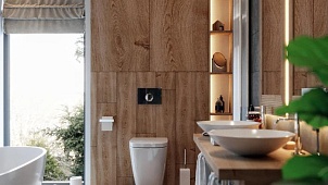 Дизайн-проект ванной комнаты "Саванна".